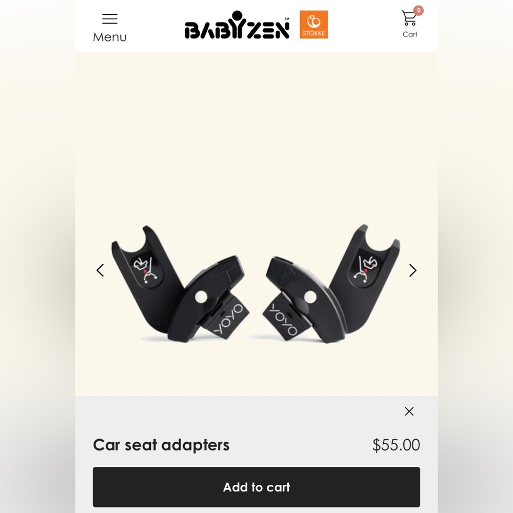 Babyzen Yoyo Carseat Adapters